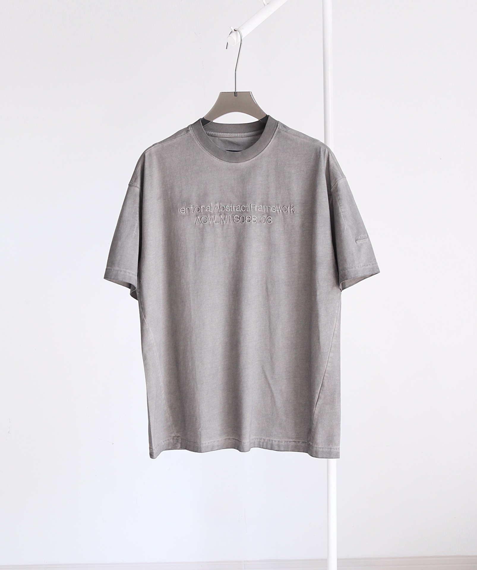 春夏大販売 ア・コールド・ウォールスーパーコピー 純綿tシャツ トップス ゆったり 半袖 シンプル 柔らかい グレイ_1