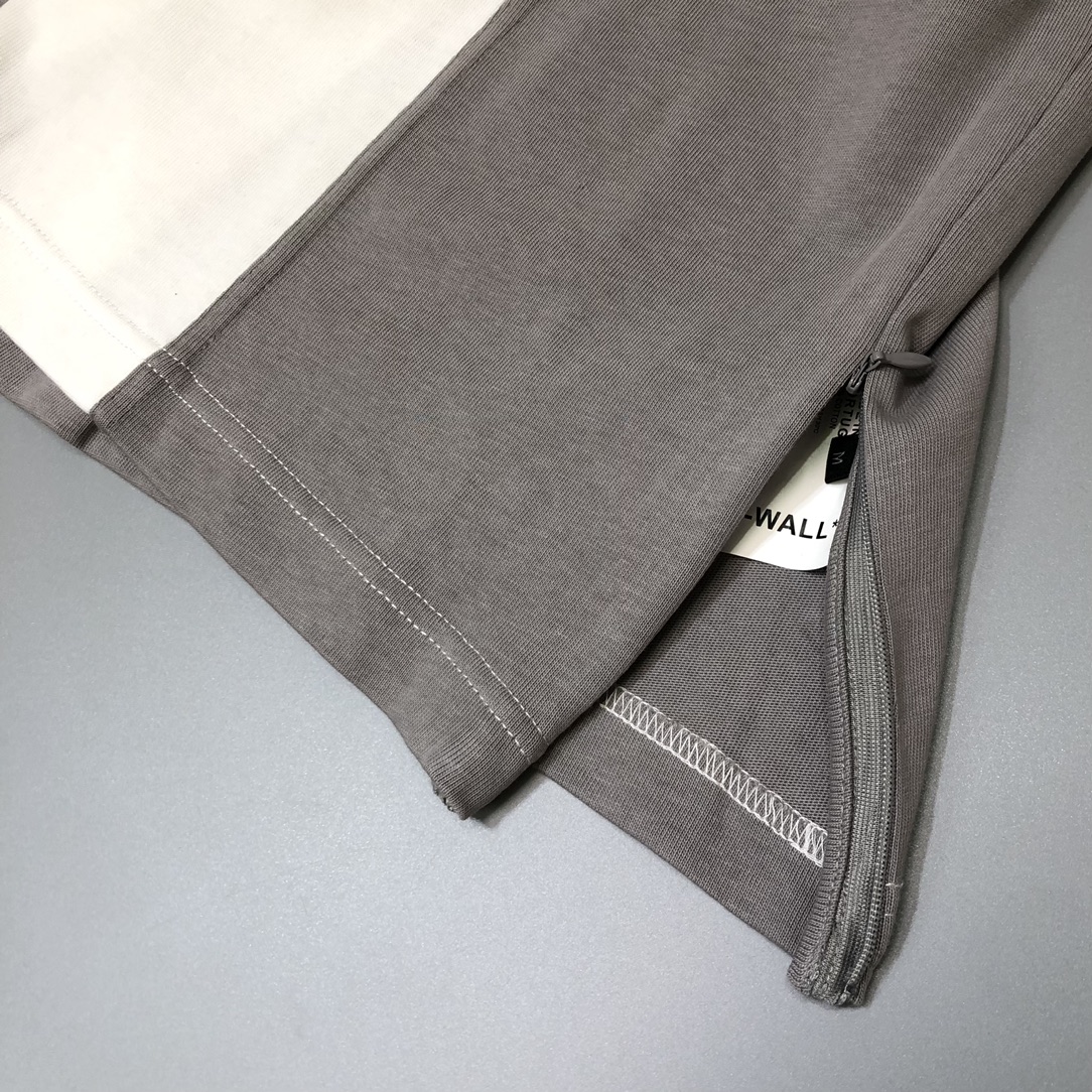 ACOLDWALL ホットウォール コールドウォール偽物 純綿 トップス ゆったり 半袖 スプライス服 芸術感 柔らかい ホワイト_6