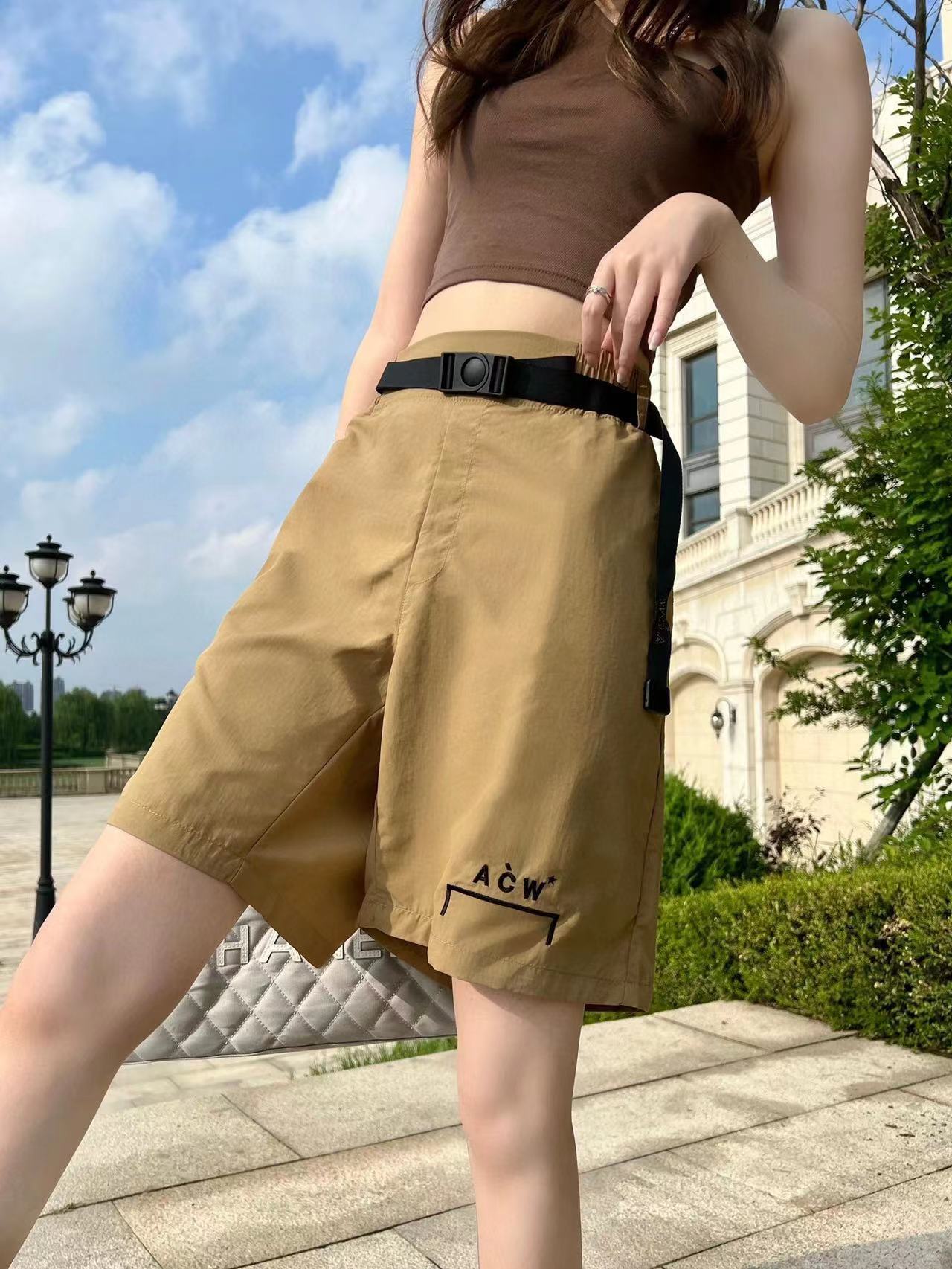 ACOLDWALL アコールドウォールとは激安通販 プリント 防水 カジュアルパンツ 夏服 爽やか ブラウン_4