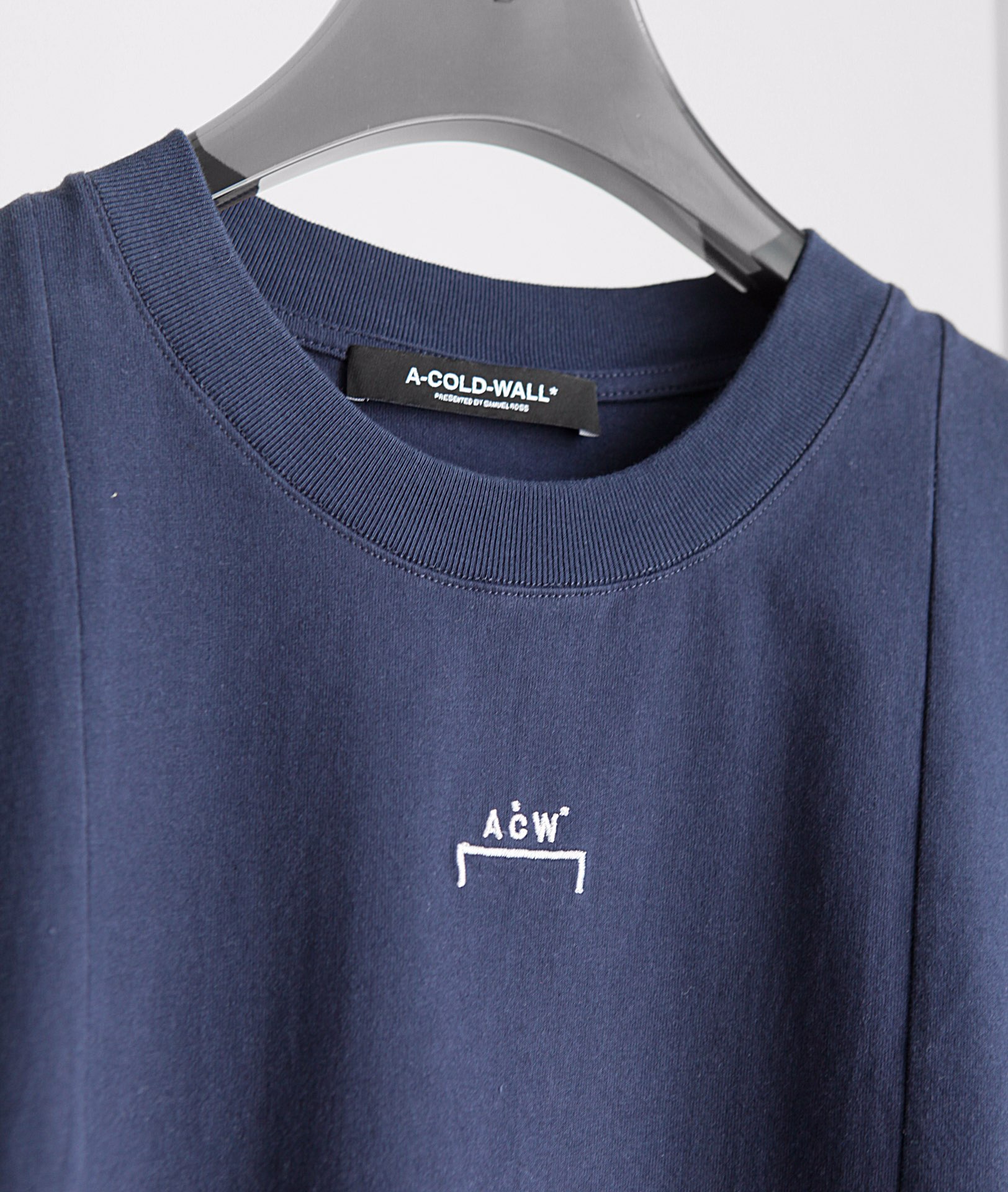 ACOLDWALL ザウォール 服偽物 トップス 短袖Tシャツ 純綿 シンプル ロゴプリント 2色可選 ブラック_4