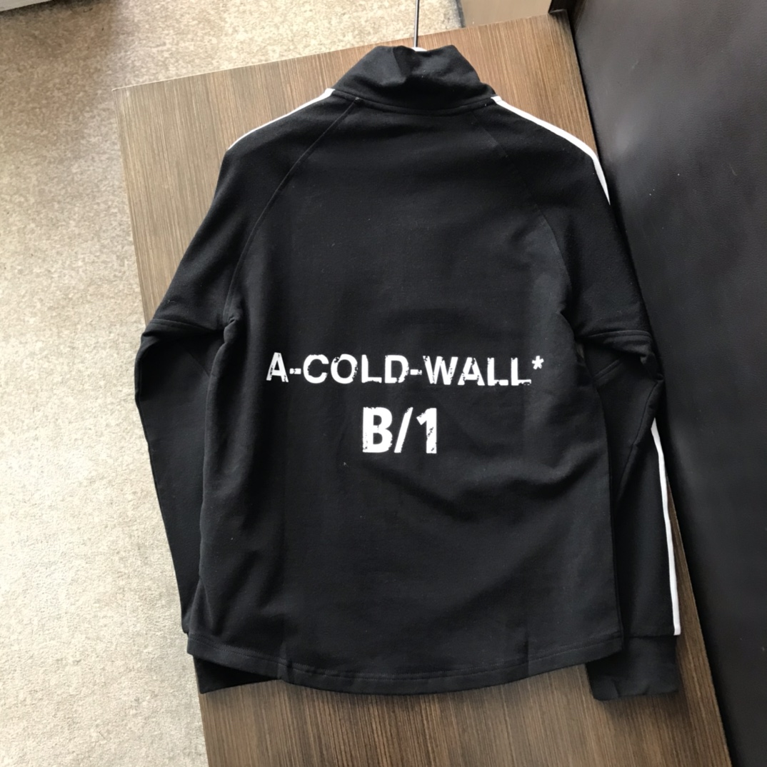 ACOLDWALL ア・コールド・ウォール偽物 トップス 長袖Tシャツ 純綿 シンプル ハイネック 半チャック ブラック_7