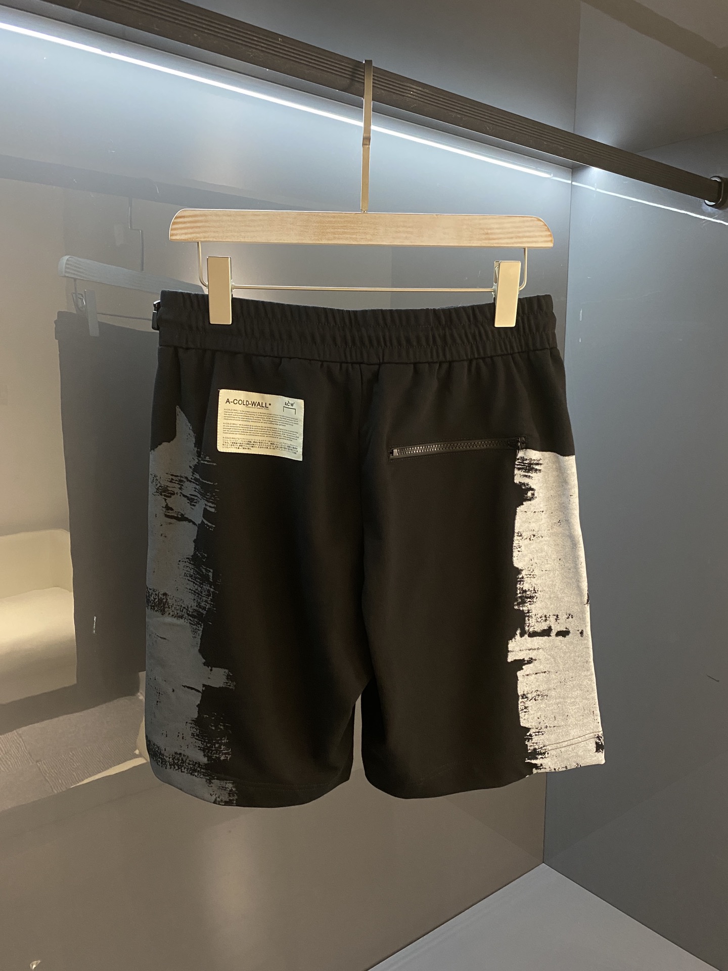 ACOLDWALL爽やかな アコールドウォールパンツｎ級品 純綿 ショットパンツ 刺繍 シンプル 半身ズボン メンズ ブラック_2