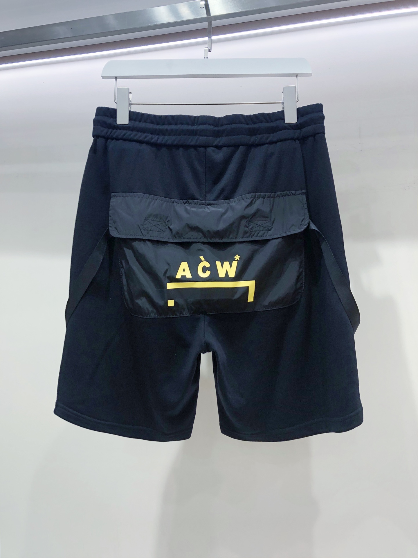 ACOLDWALLアコールドウォール 公式激安通販 純綿 ショットパンツ 大人気 シンプル 五分ズボン ポケット付き メンズ ブラック_2