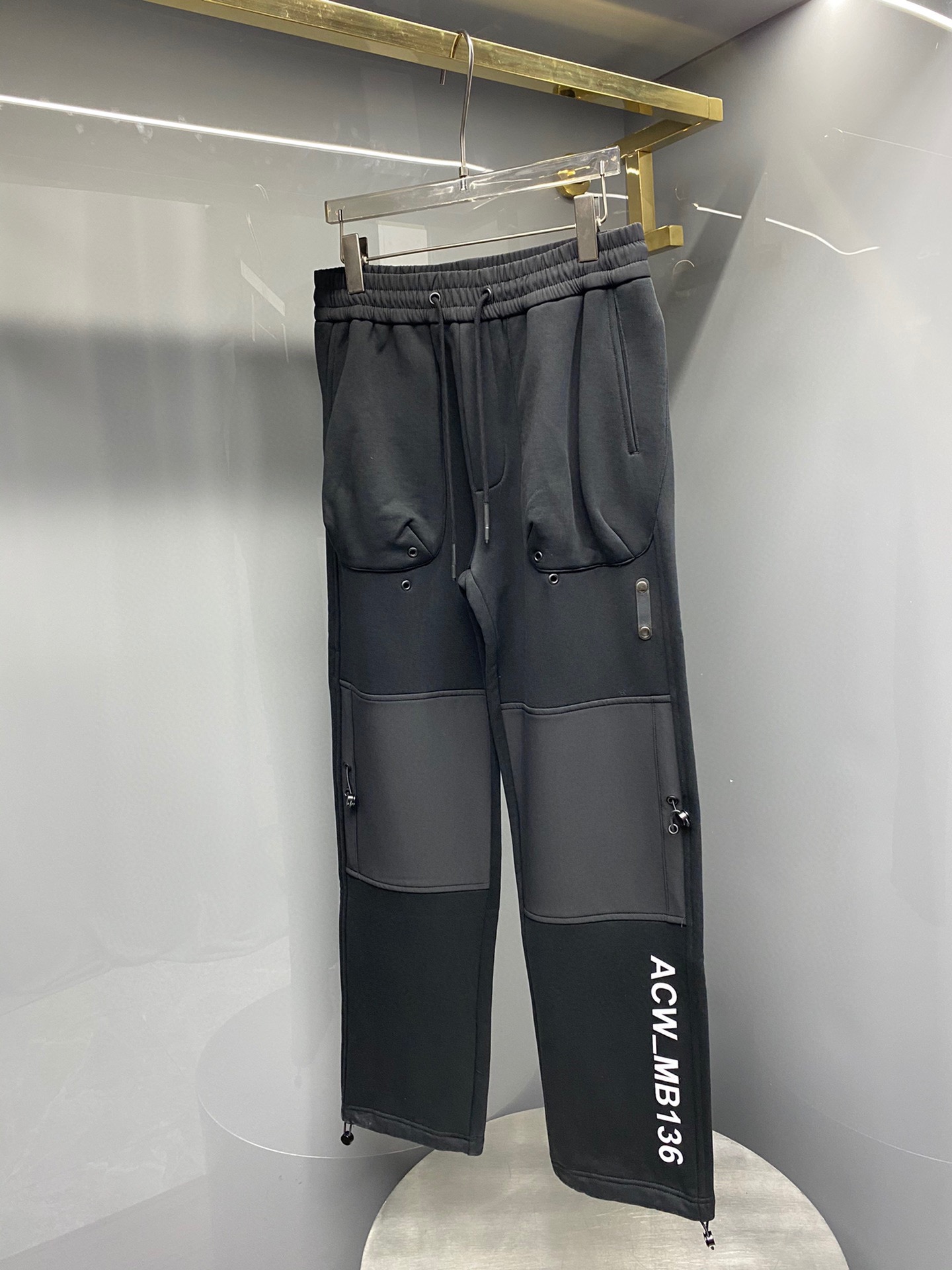 ACOLDWALL冬新品 激安‼アコールドウォール コンバース激安通販 ランニング 純綿 カジュアルパンツ シンプル 人気ズボン ブラック_1
