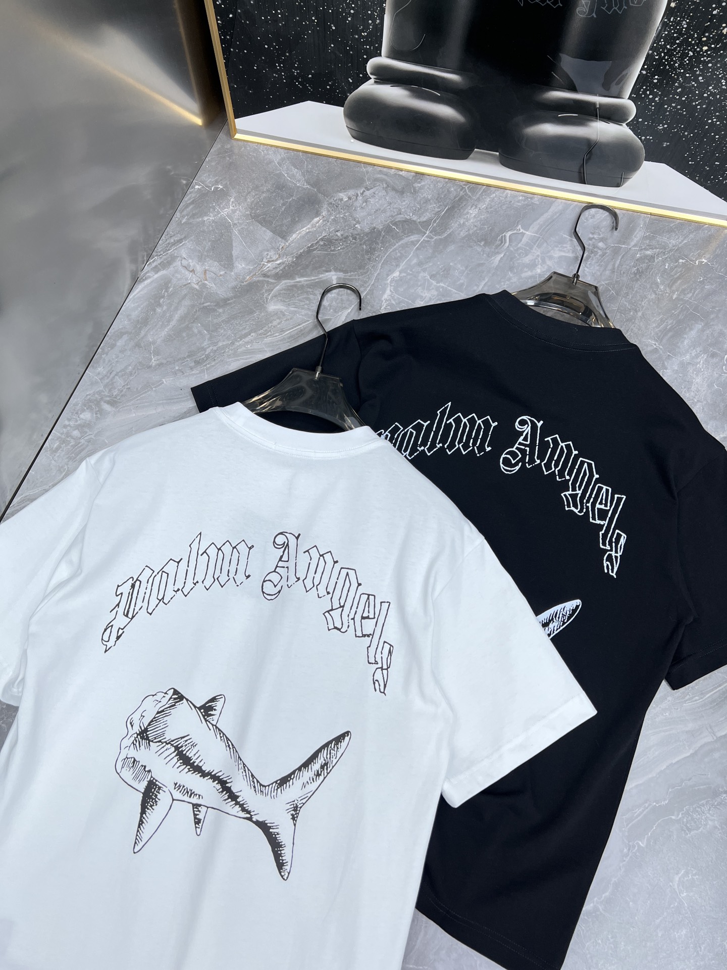 パームエンジェルス tシャツｎ級品 純綿 トップス 丸首 半袖 柔らかい ゆったり 人気新作 2色可選 ホワイト_3