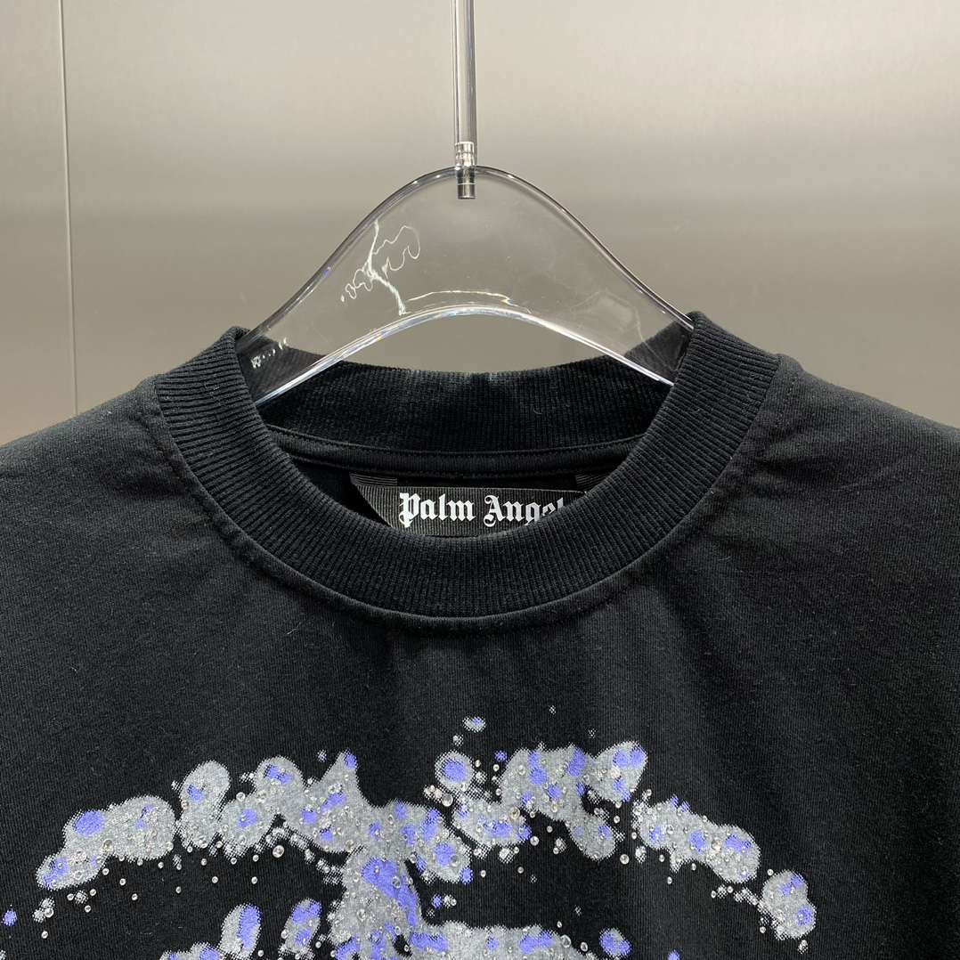 パームエンジェルス tシャツ くまスーパーコピー 純綿 ココヤシプリント 短袖 シンプル品質保証 快適 2色可選_2