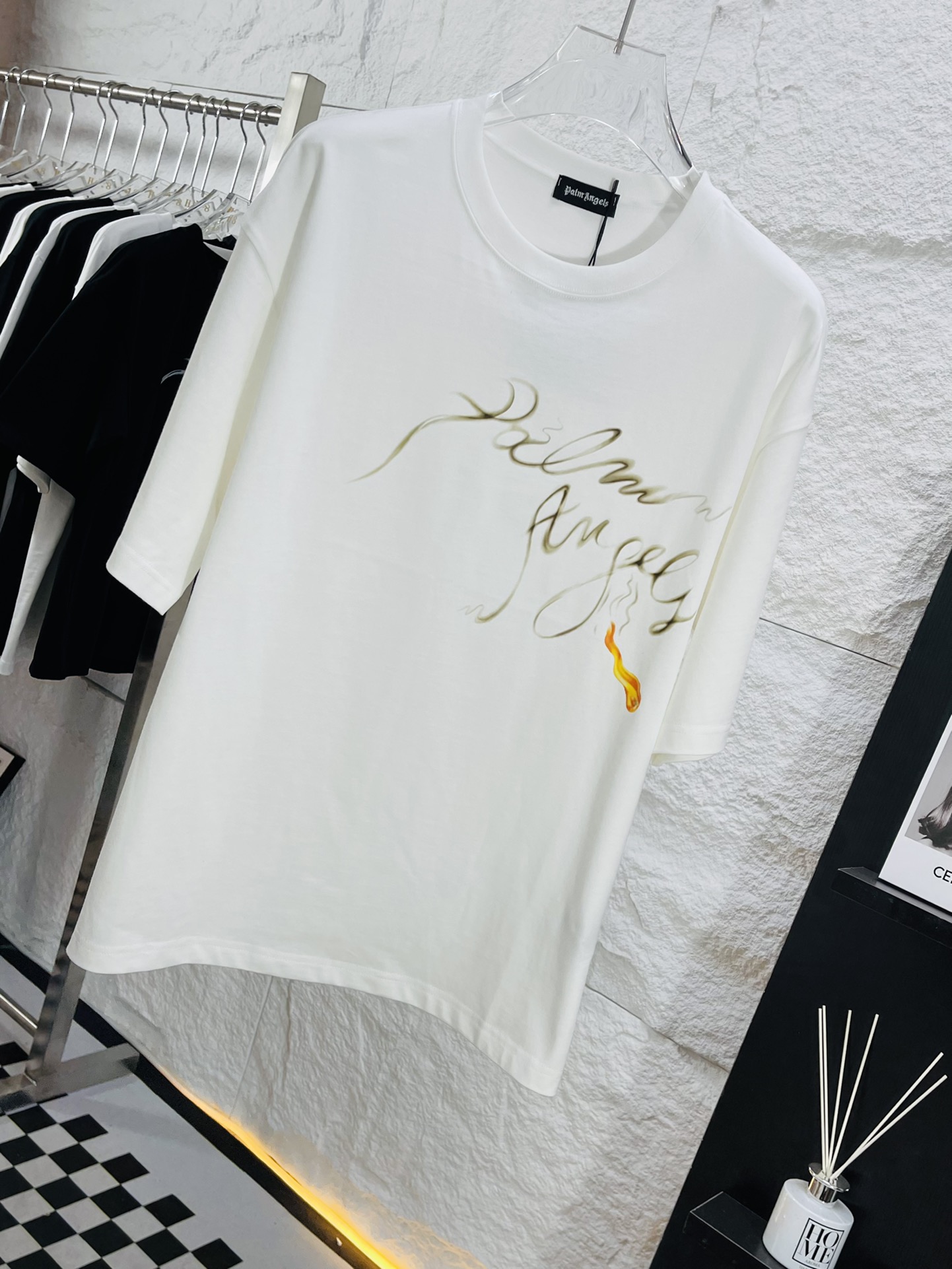 HOT100%新品 パームエンジェルス とはスーパーコピー 純綿tシャツ シンプル 短袖 ココナツプリント 夏 ホワイト_3
