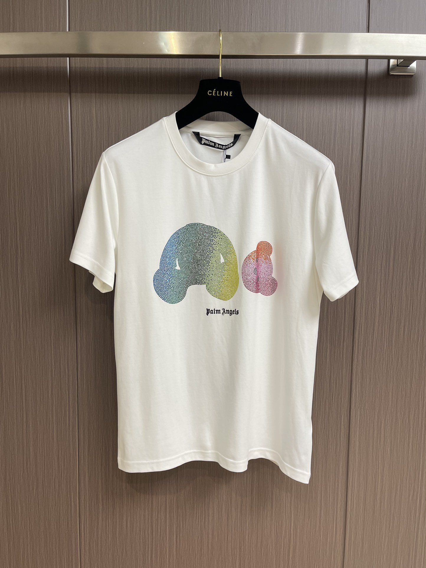 パームエンジェルストレーナーｎ級品 純綿トップス 品質保証安い シンプル 短袖 熊プリント 夏 人気服 2色可選_2