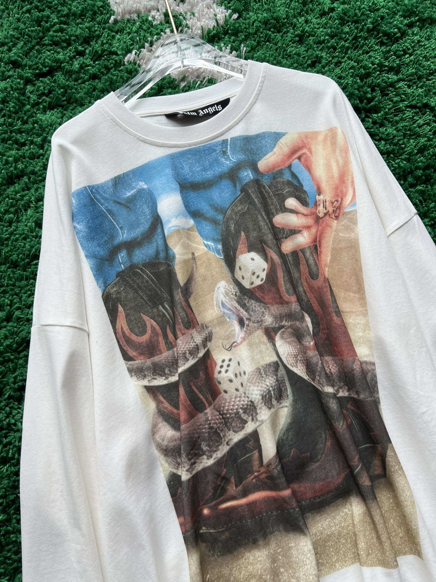 パームエンジェルス新作激安通販 純綿トップス 長袖 品質保証 シンプル プリント 夏服 柔らかい 快適 2色可選_4
