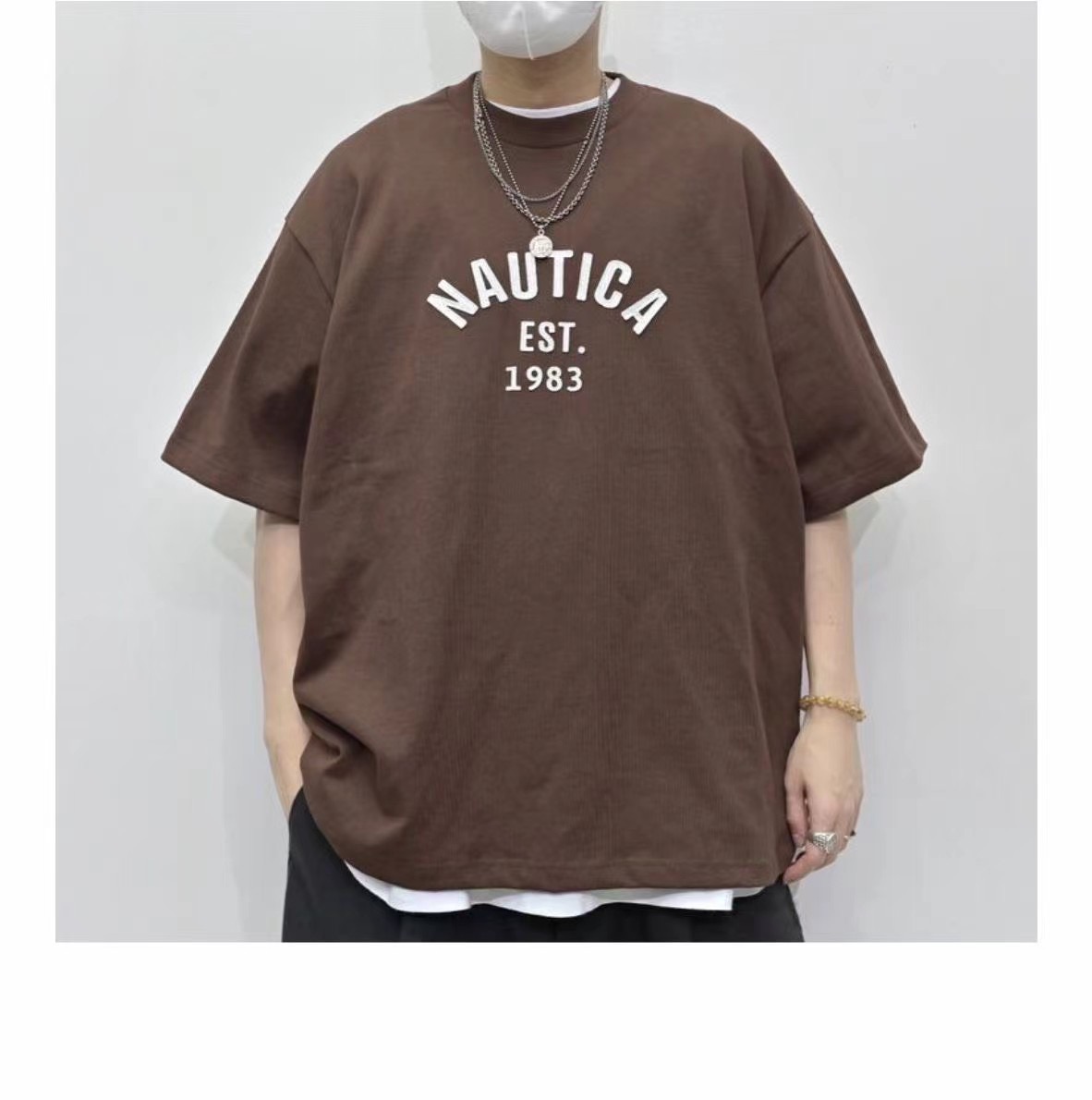 ノーティカ ストライプシャツ激安通販 純綿 大人気tシャツ トップス 短袖 品質保証 シンプル 柔らかい 4色可選_2