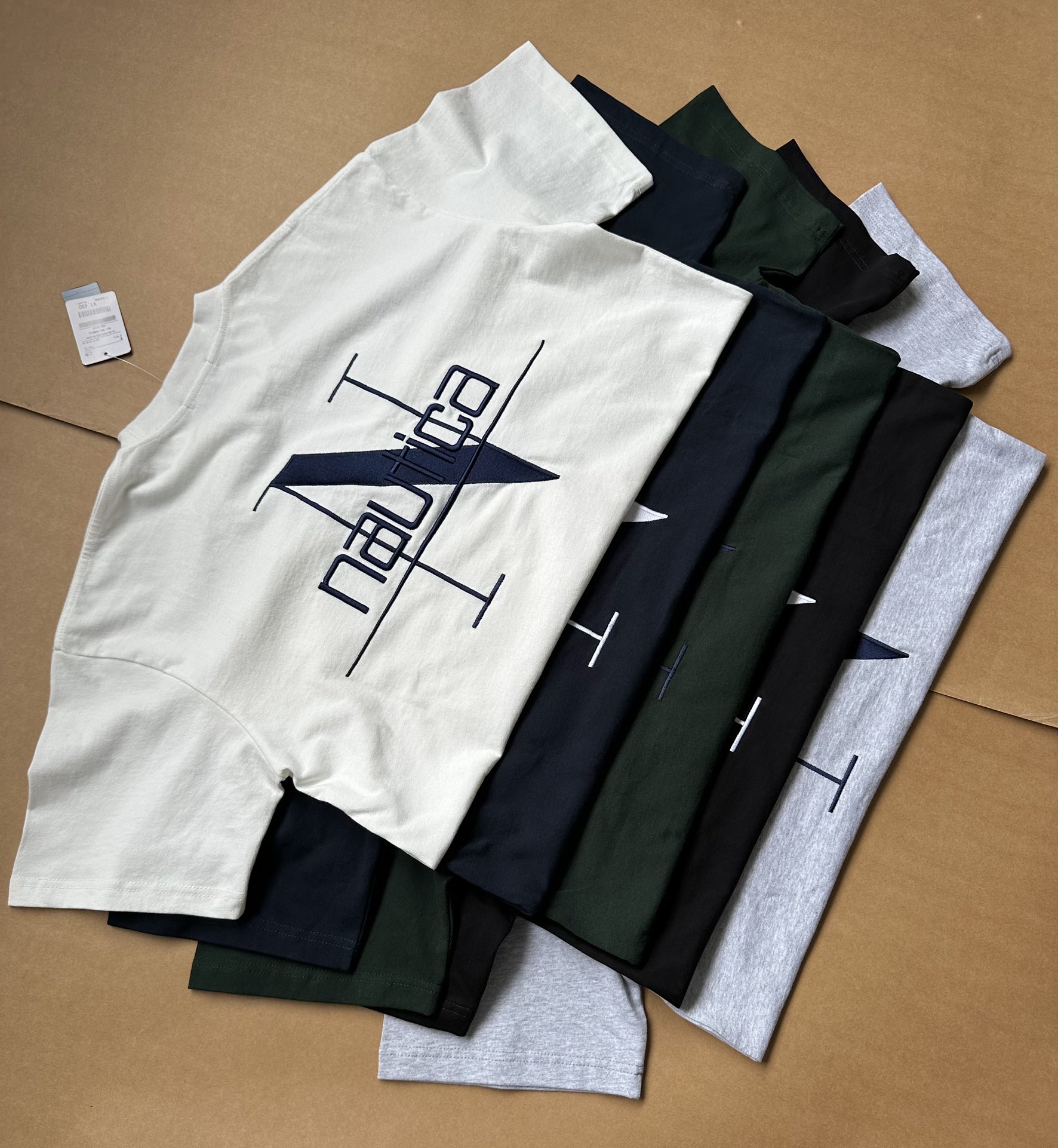 ノーティカ ラガーシャツｎ級品 純綿トップス 短袖 ゆったり シンプル ファッション N文字プリント 人気新作 5色可選_4