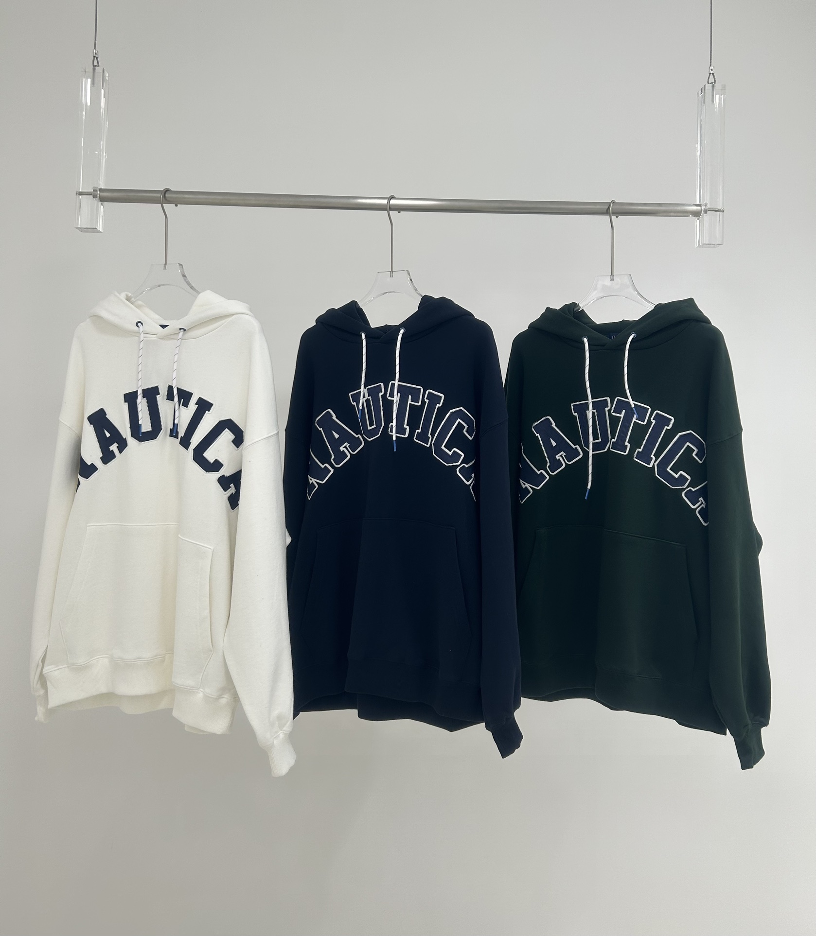 ノーティカパーカー サイズ感ｎ級品 トップス 純綿 フード付き ファッション シンプル 日常品 ロゴ刺繍 3色可選_2