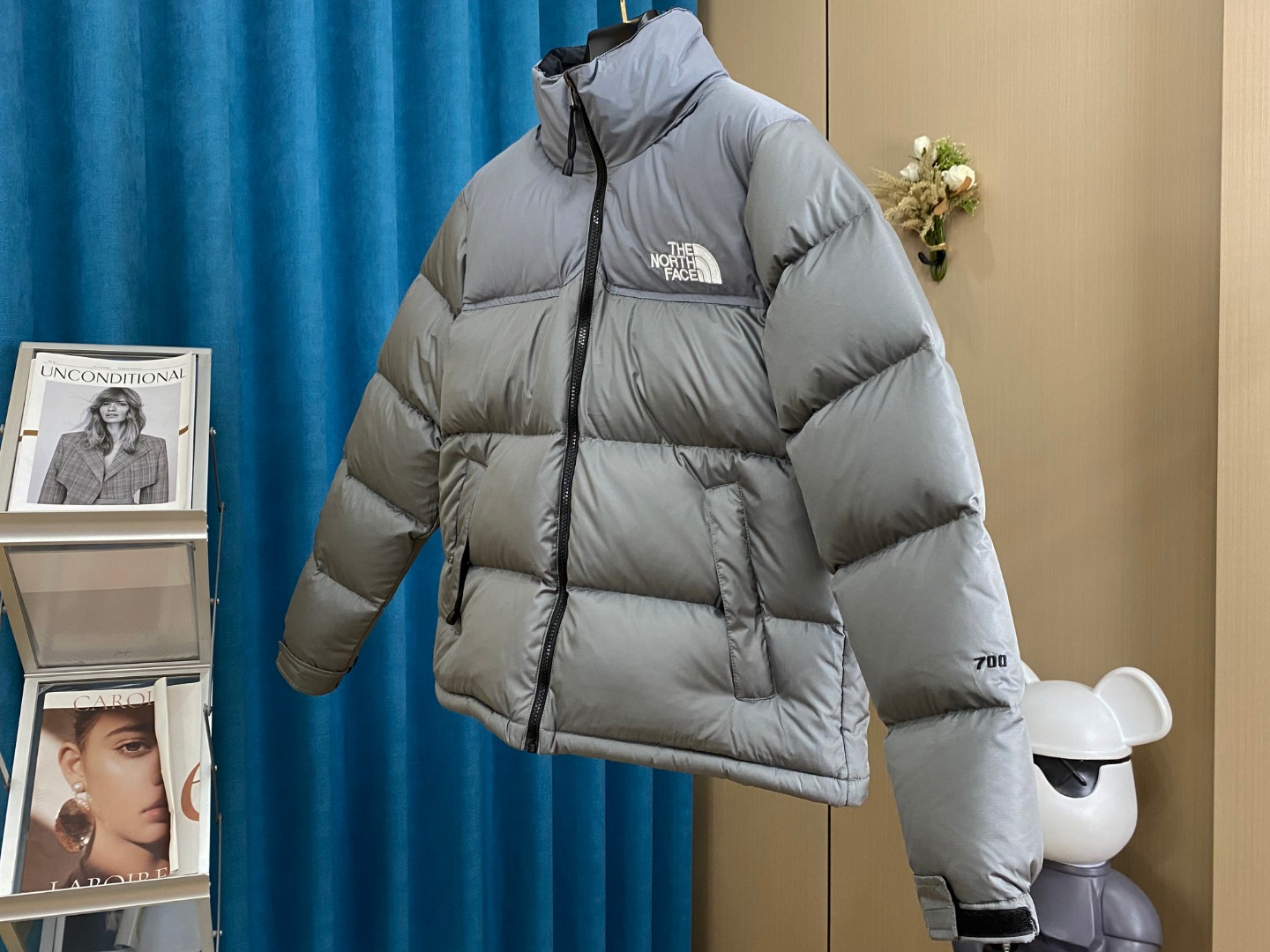 TNF ノースフェイス ダウン 日本ｎ級品 暖かい 保温 ファッション 人気アウター アメリカ製 3色可選 グレイ_3