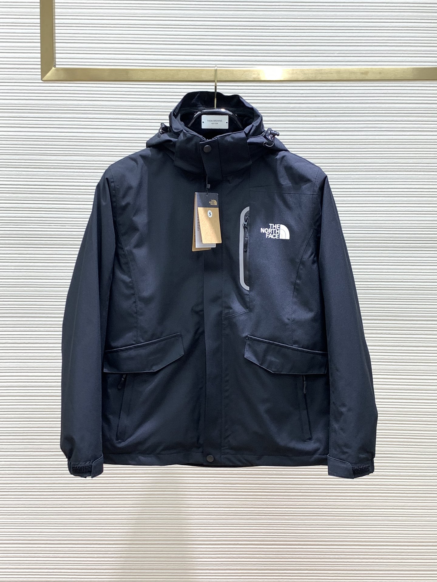 TNFレディース ザノースフェイスアウター偽物 アウター トップス ストームジャケット 防水 防風 フード付き アウトドア運動 ブルー_1