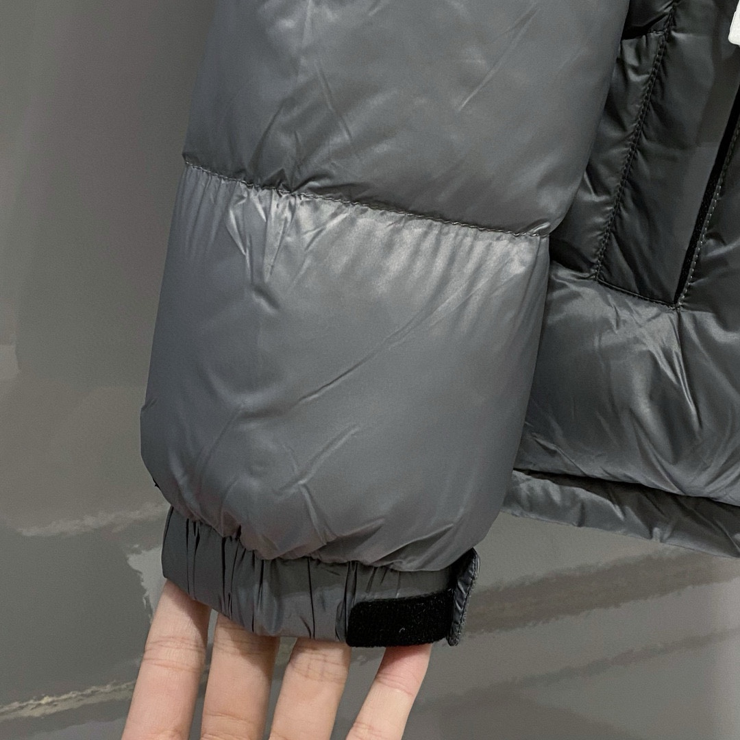 the north face マウンテンダウンジャケット サイズ感コピー 軽量 アウター トップス 暖かい 保温 ファッション 大人気 ハイネック グレイ_6