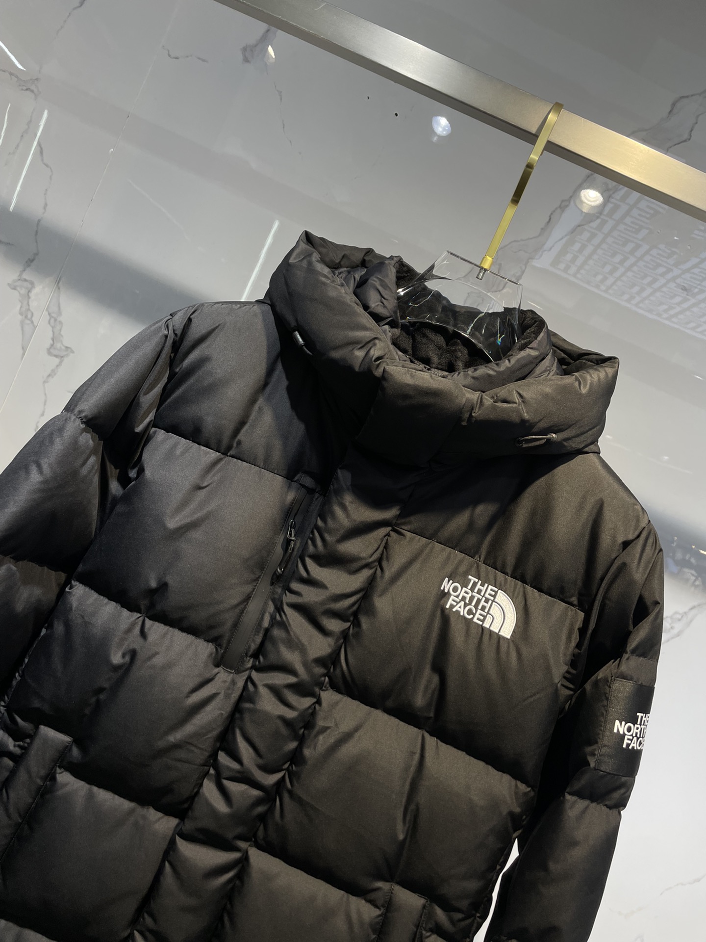 TNF最安値人気 ザノースフェイス ダウン 値段コピー アウター トップス 暖かい 防寒 ロングダウンジャケット 魅力的 ブラック_5