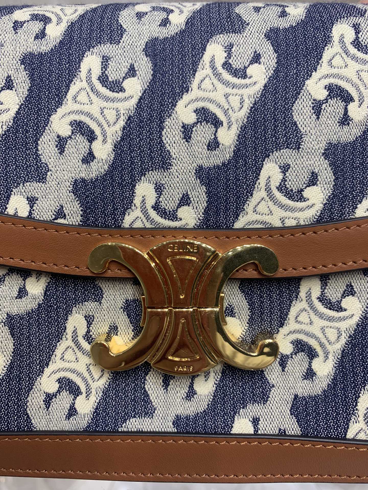 存在感のあるアウトレットセリーヌバッグ n級品 Triomphe Canvasのクラシックなプリントシリーズ_4