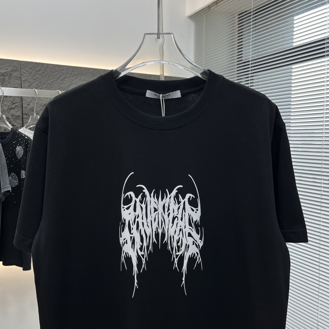 ジバンシィトップスコピｎ級品 純綿 トップス Tシャツ 半袖 プリント シンプル 人気新作 ファッション 2色可選 ブラック_7