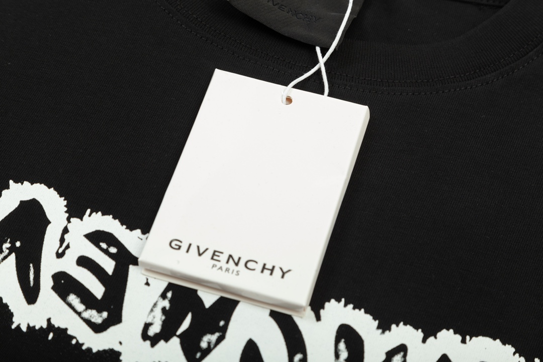 春夏新作 ジバンシィランテルディスーパーコピー 純綿 トップス Tシャツ 半袖 プリント ロゴプリント 人気品 シンプル 2色可選 ブラック_5