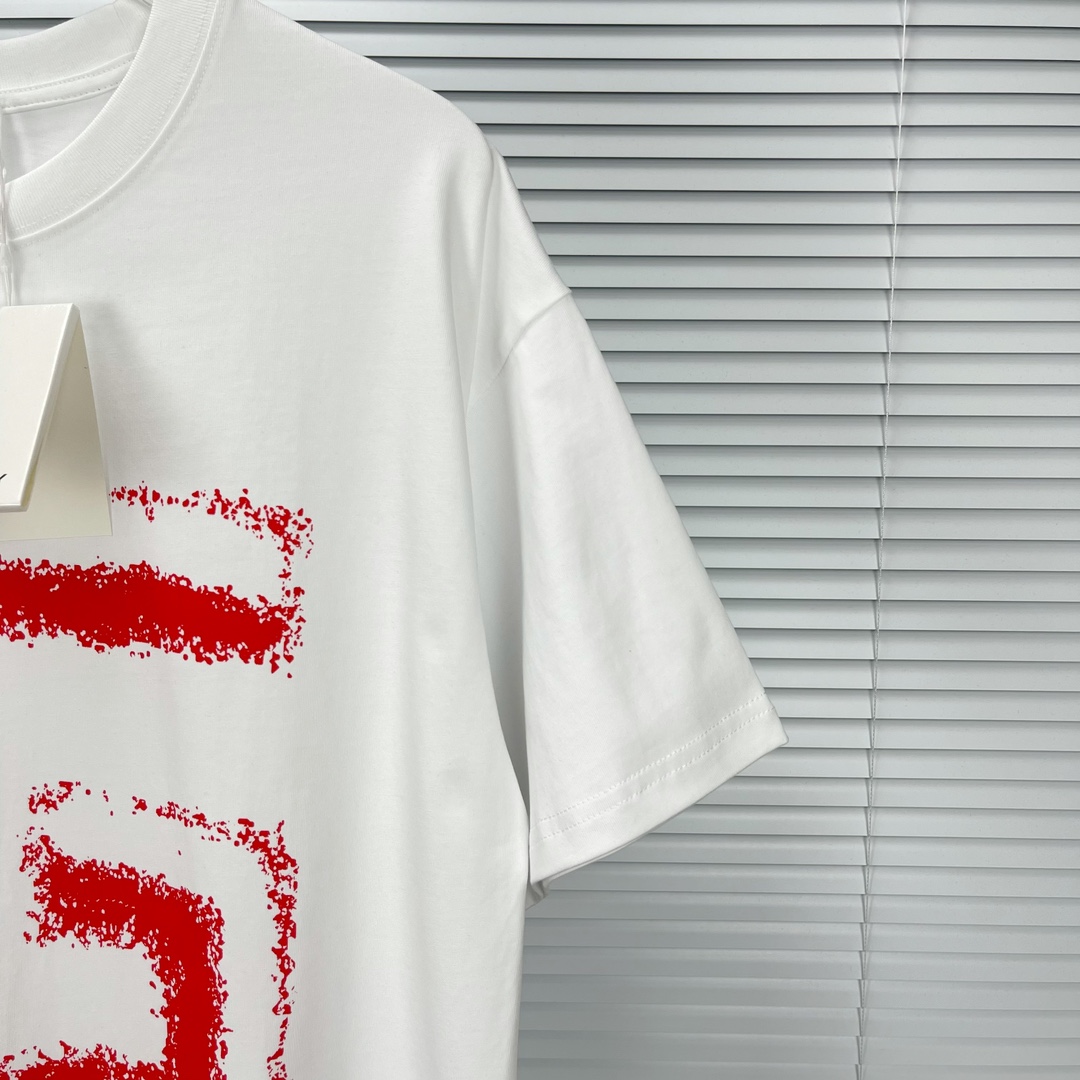 【 限定品】ジバンシィtシャツ偽物  純綿 トップス Tシャツ 短袖 プリント プリント カップル 男女兼用 2色可選 ホワイト_6