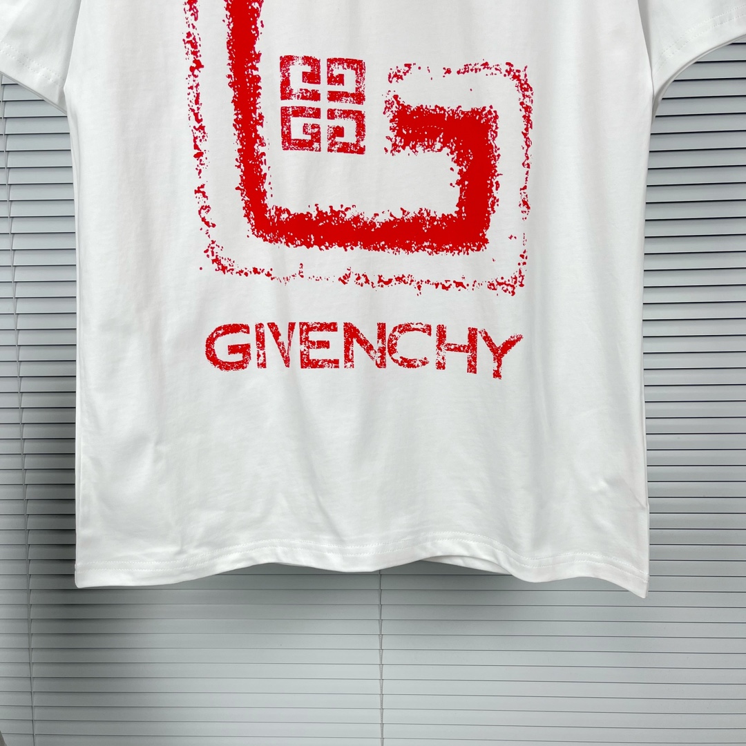 【 限定品】ジバンシィtシャツ偽物  純綿 トップス Tシャツ 短袖 プリント プリント カップル 男女兼用 2色可選 ホワイト_7