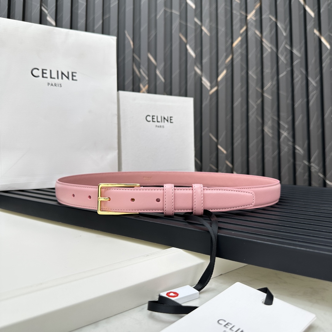 セリーヌリボンスーパーコピー 牛革 パンチング レディース 仕事用 レザー レディース ビジネス ゴールドバックル ピンク_6