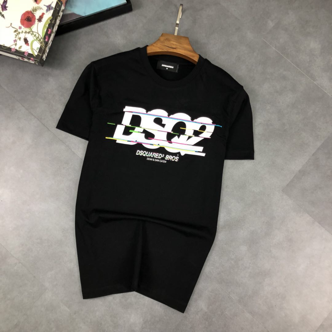 爆買い大得価 ディー スクエアー ド t シャツ 公式スーパーコピー ド 公式コピー シンプル トップス 純綿 品質保証 短袖 2色可選_2