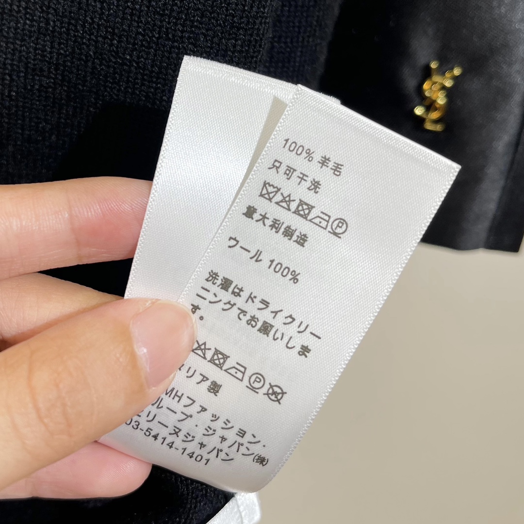 レディース セリーヌセーター激安通販 ニット トップス 暖かい 柔らかい ジャケット ウール製 ファッション シンプル 人気品 ブラック_9