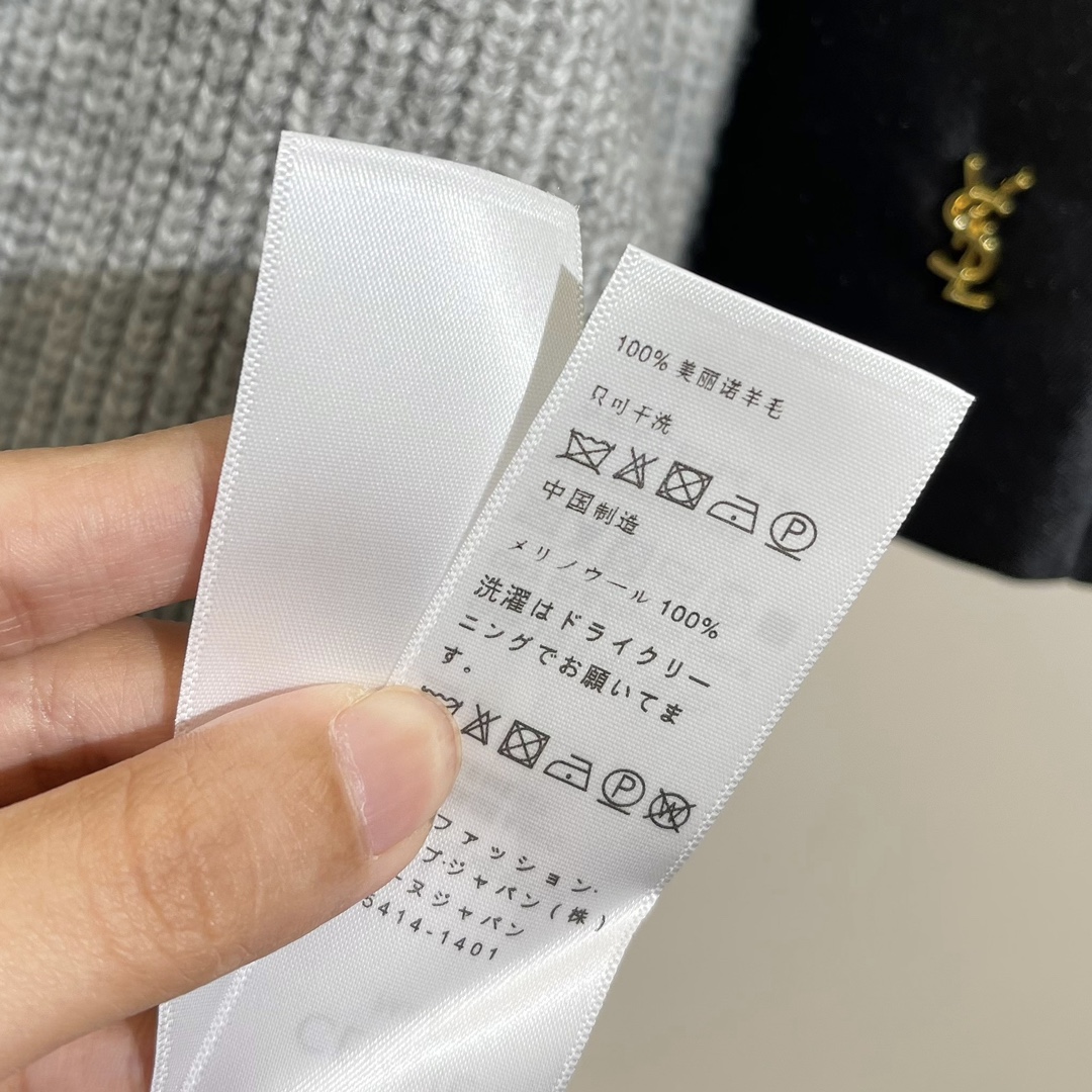 冬服 メンズ セリーヌセーター偽物 ニット トップス 暖かい 柔らかい 厚い ロゴプリント 人気新作 フード付き グレイ_7
