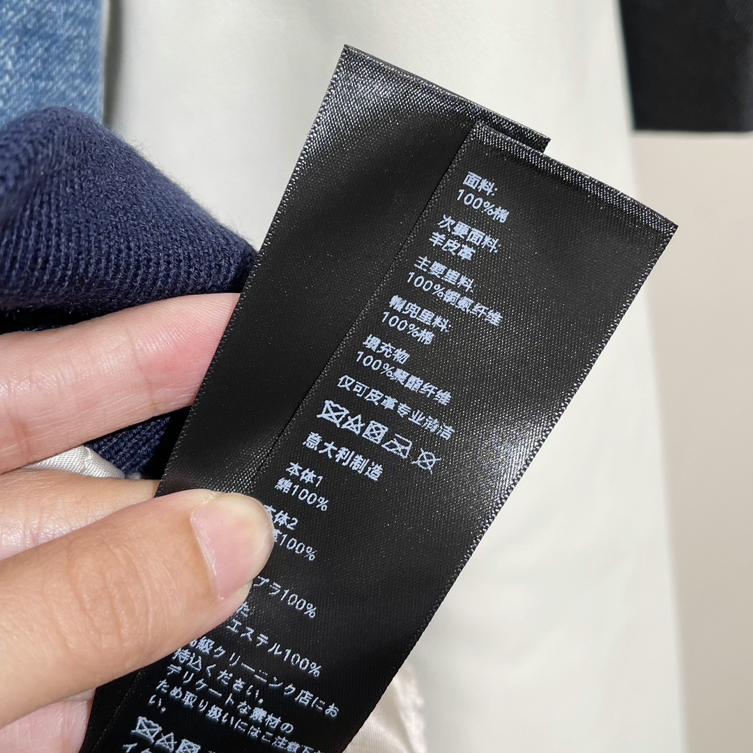 セリーヌ ブルゾンスーパーコピー ジャケット トップス アウター 秋冬新作 デニム フード付き 刺繍 ファッション 野球服 ブルー_7