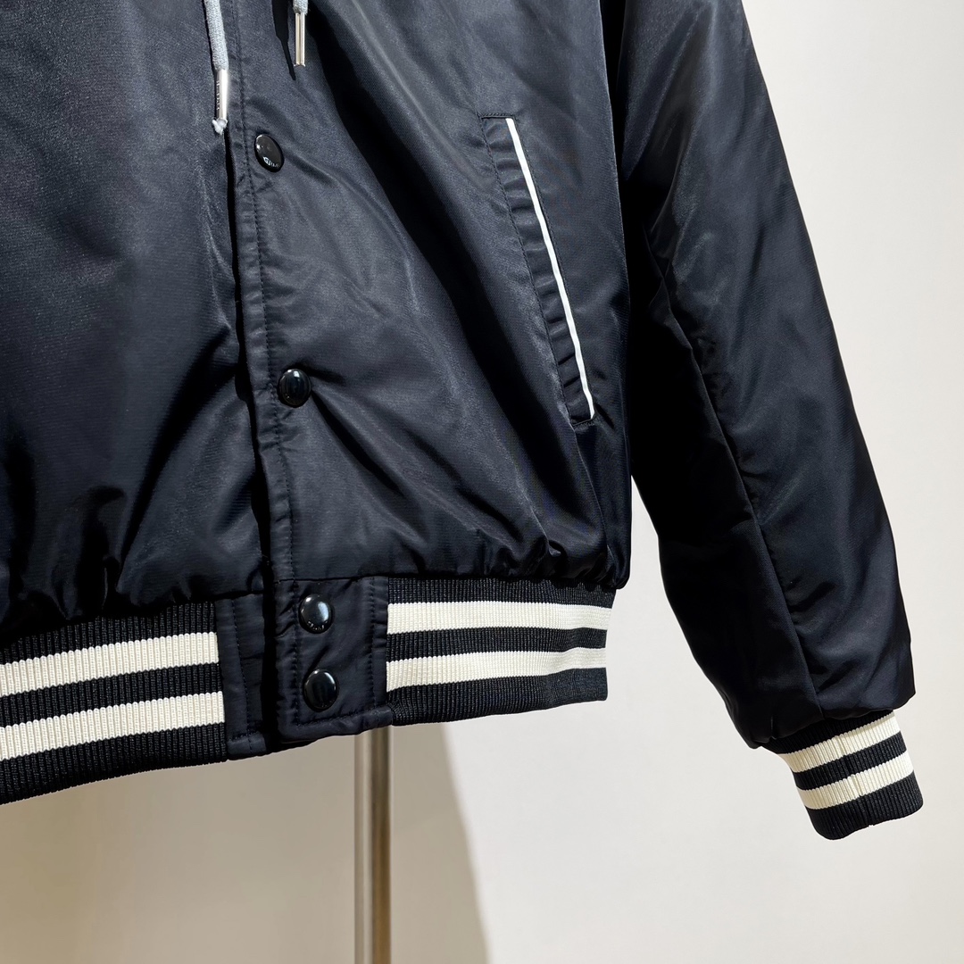 セリーヌ ブルゾン メンズｎ級品 ジャケット トップス アウター ハイネック 運動 フード付き 人気品 シンプル ブラック_7