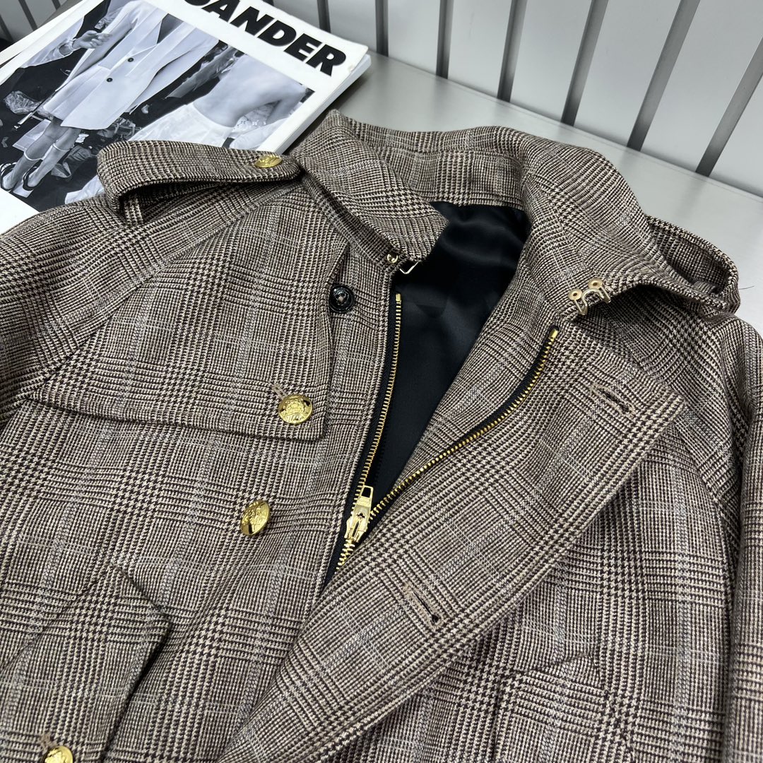 限定セール低価 セリーヌ スペンサージャケットｎ級品 暖かい トップス アウター シンプル ファッション グレイ_5