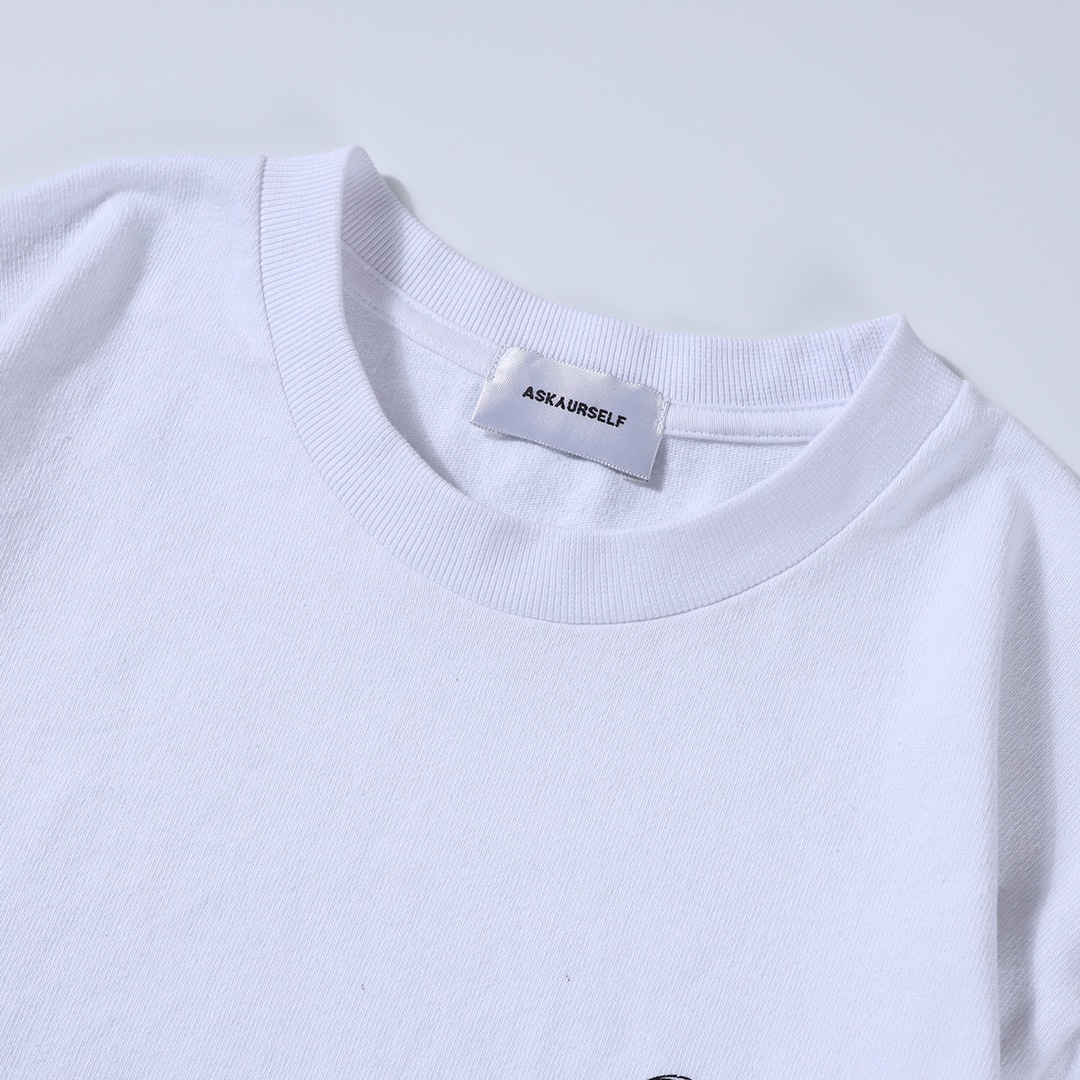 激安大特価最新作のアスクユアセルフ白Tシャツスーパーコピー_6