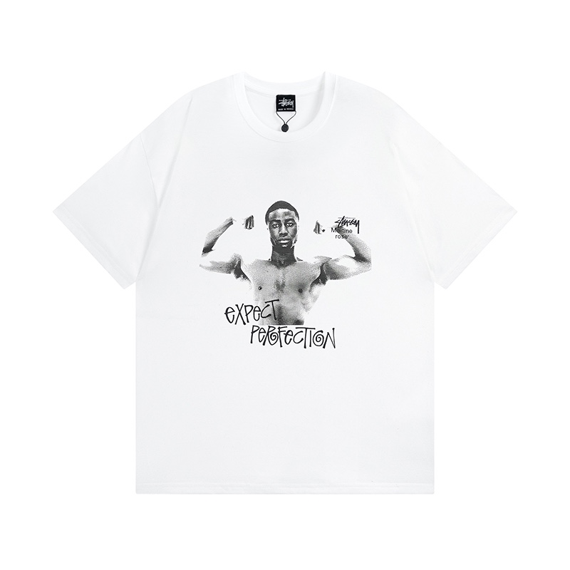 おすすめ マーティンローズ ロンt偽物 純綿 トップス ファッション 短袖 プリント Tシャツ ファッション 2色可選_2