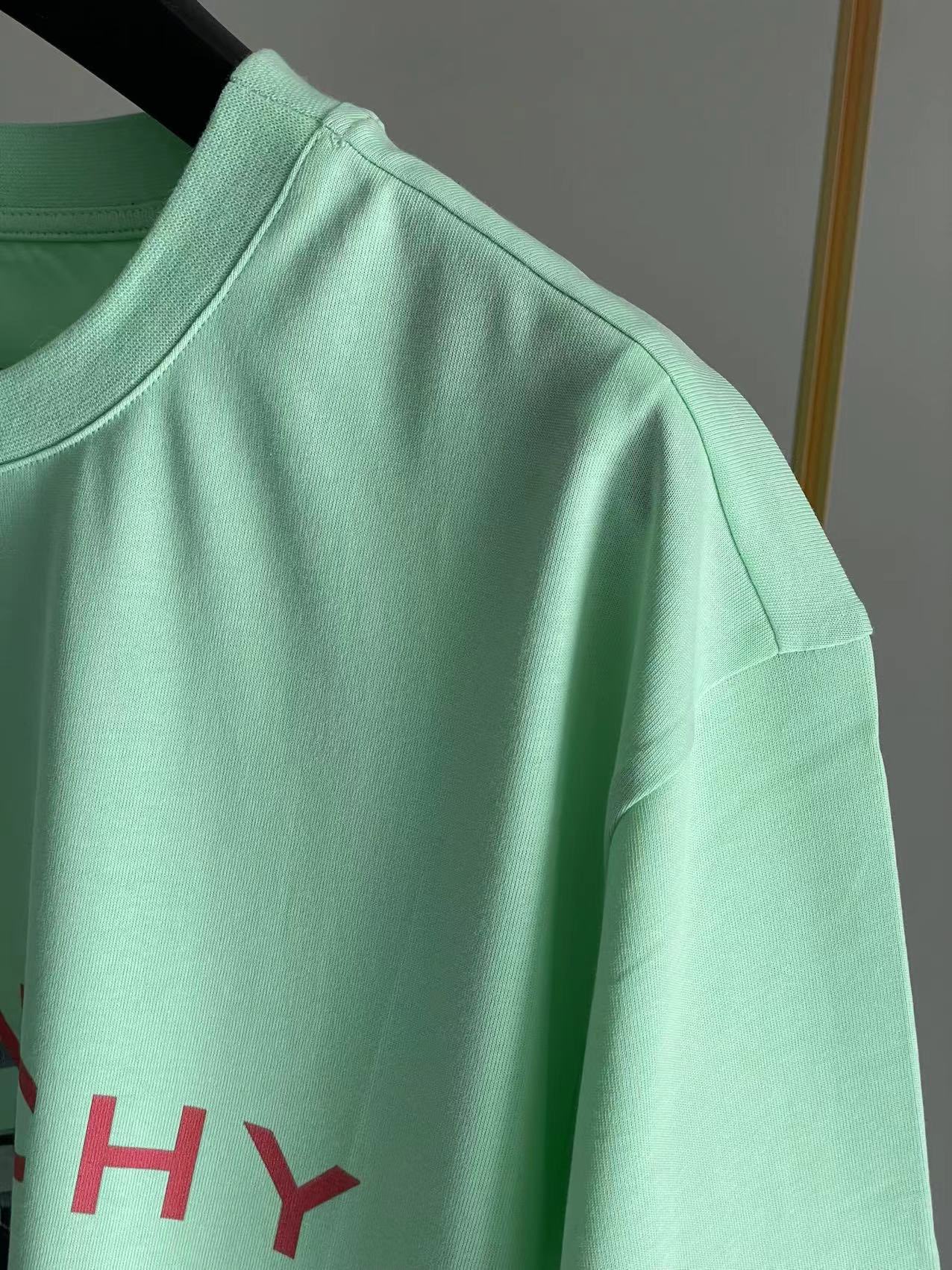 限定セール低価 ジバンシィトートバッグ激安通販 純綿 Tシャツ 半袖 トップス シンプル ロックプリント 大人気 3色可選 グリーン_4