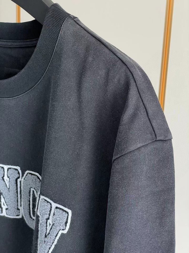 ジバンシィ セットアップスーパーコピー トップス 純綿 半袖 ロゴプリント 柔らかい シンプル Tシャツ ブラック_5