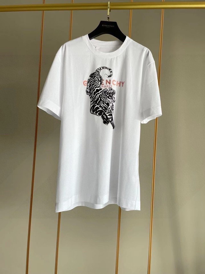 ジバンシィ ティーシャツコピー トップス 純綿 半袖 タイガープリント 柔らかい ファッション Tシャツ 2色可選_2