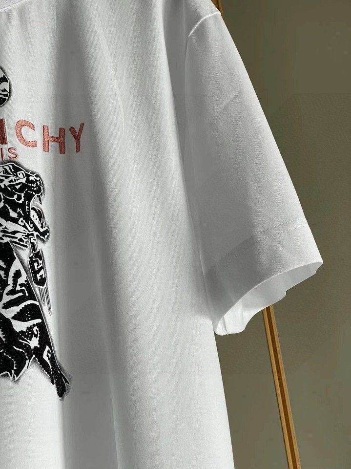 ジバンシィ ティーシャツコピー トップス 純綿 半袖 タイガープリント 柔らかい ファッション Tシャツ 2色可選_7