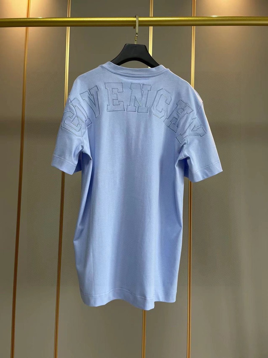 ジバンシィ ネクタイｎ級品 Tシャツ トップス 純綿 半袖  芸術 プリント 柔らかい ファッション 日常服 ブルー_2