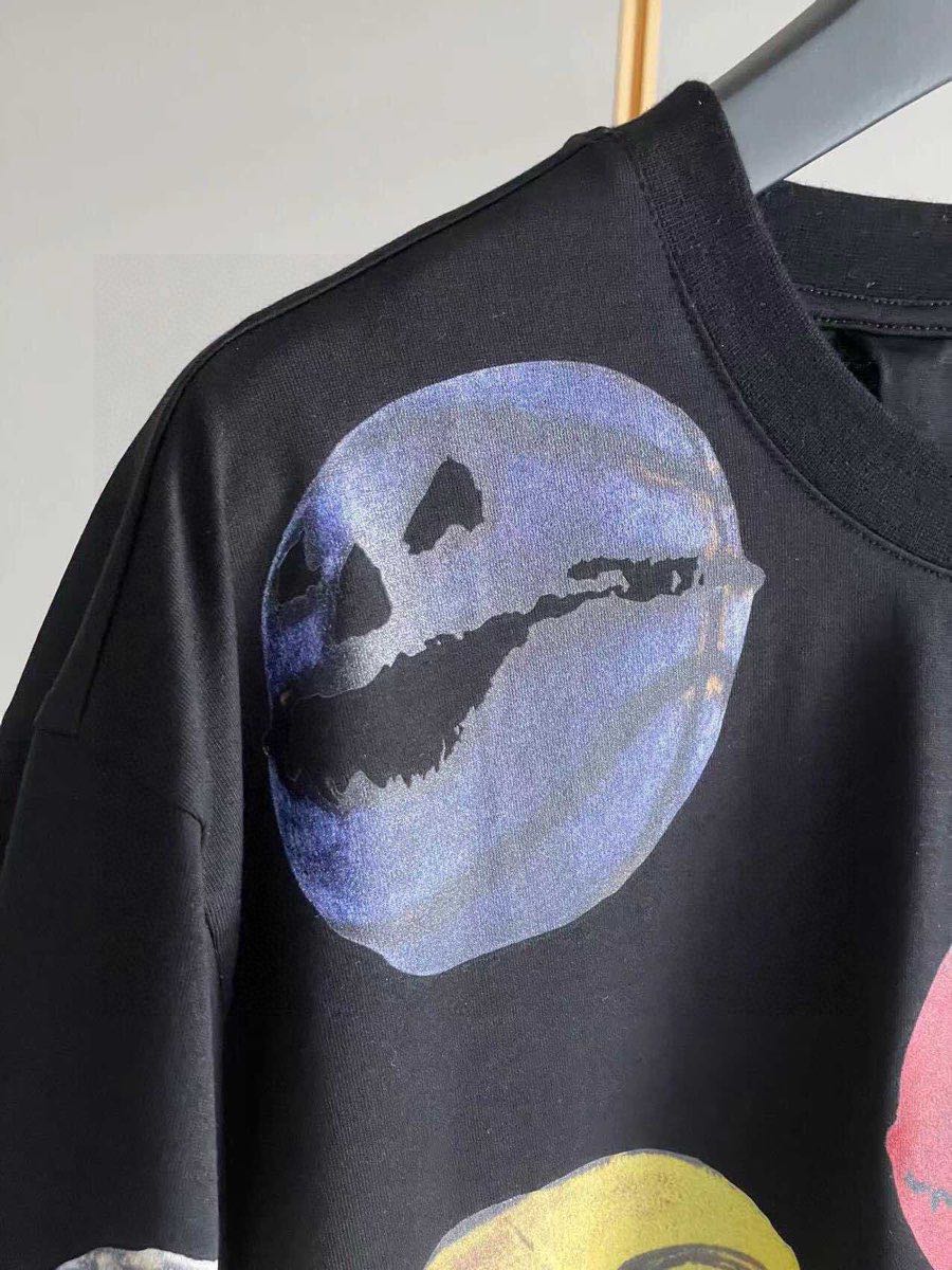 ジバンシー メンズtシャツ激安通販 Tシャツ トップス 純綿 半袖  カボチャプリント 柔らかい ファッション ブラック_7