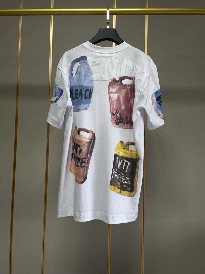 春夏人気セール安い ジバンシィ tシャツ レディース偽物トップス 純綿 短袖 プリント 柔らかい ホワイト_3
