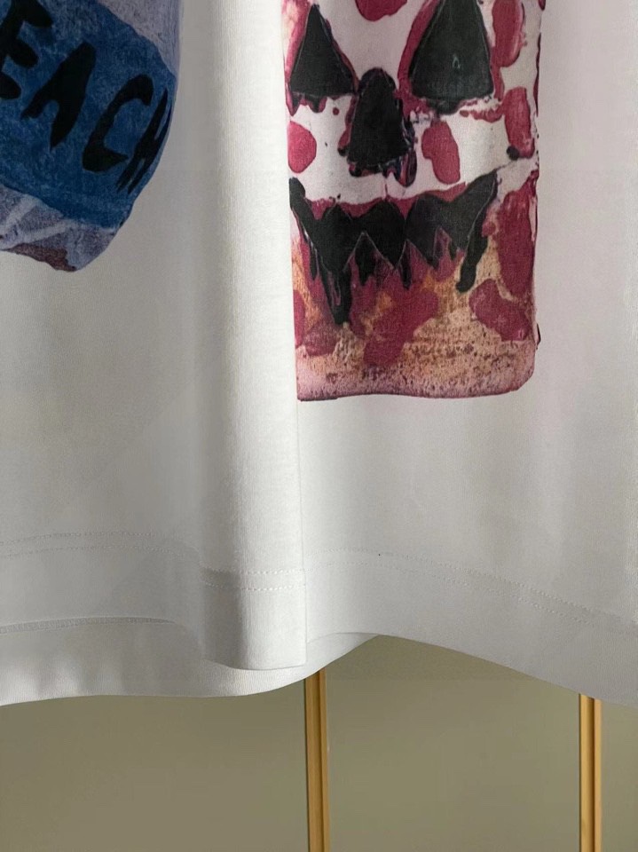 春夏人気セール安い ジバンシィ tシャツ レディース偽物トップス 純綿 短袖 プリント 柔らかい ホワイト_9