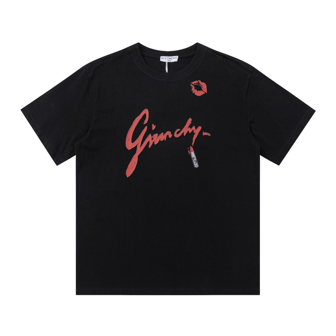 ヴェルサーチ 半袖シャツコピー トップス 純綿 短袖 Tシャツ プリント シンプル 品質保証 ファッション 2色可選 ブラック_1