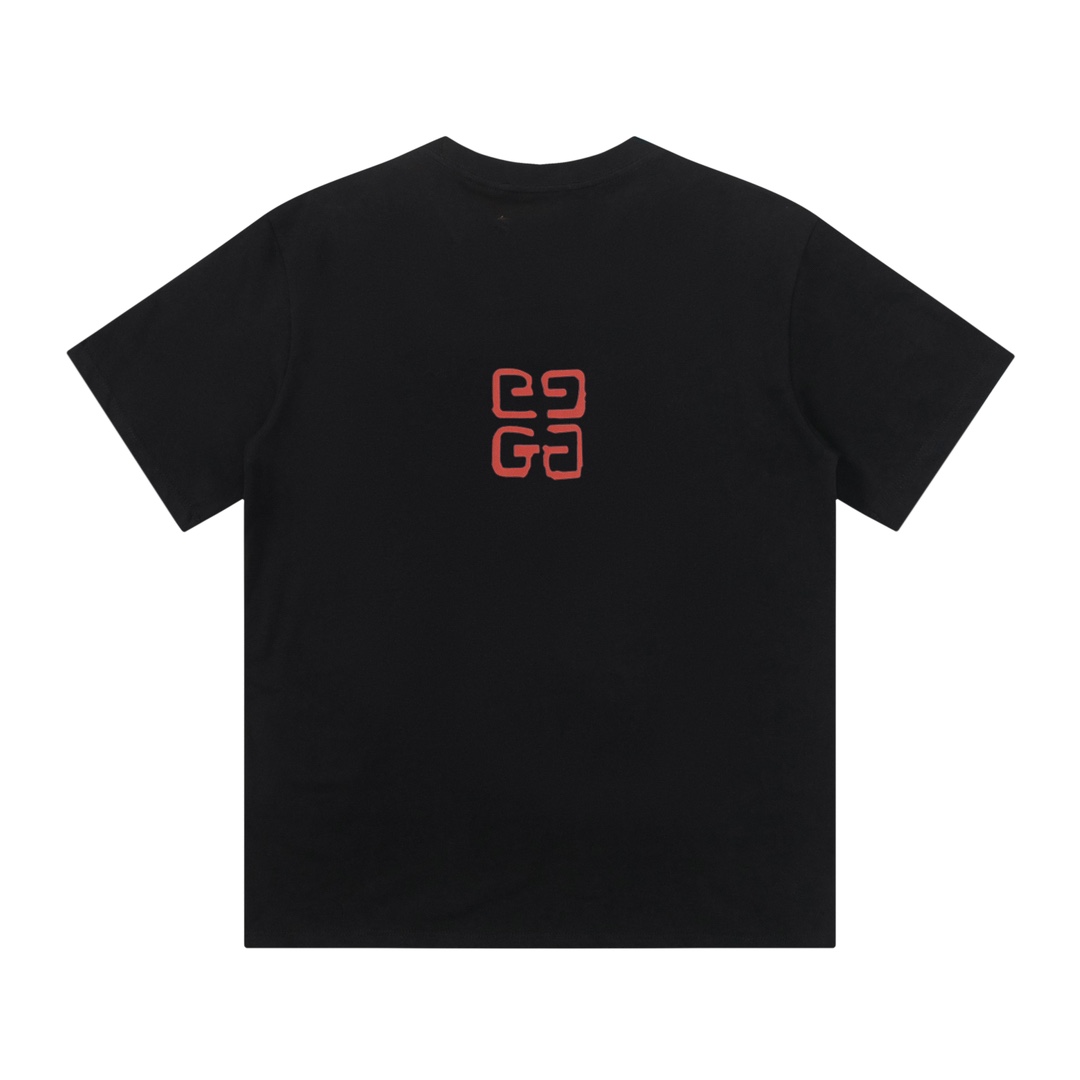 ヴェルサーチ 半袖シャツコピー トップス 純綿 短袖 Tシャツ プリント シンプル 品質保証 ファッション 2色可選 ブラック_2
