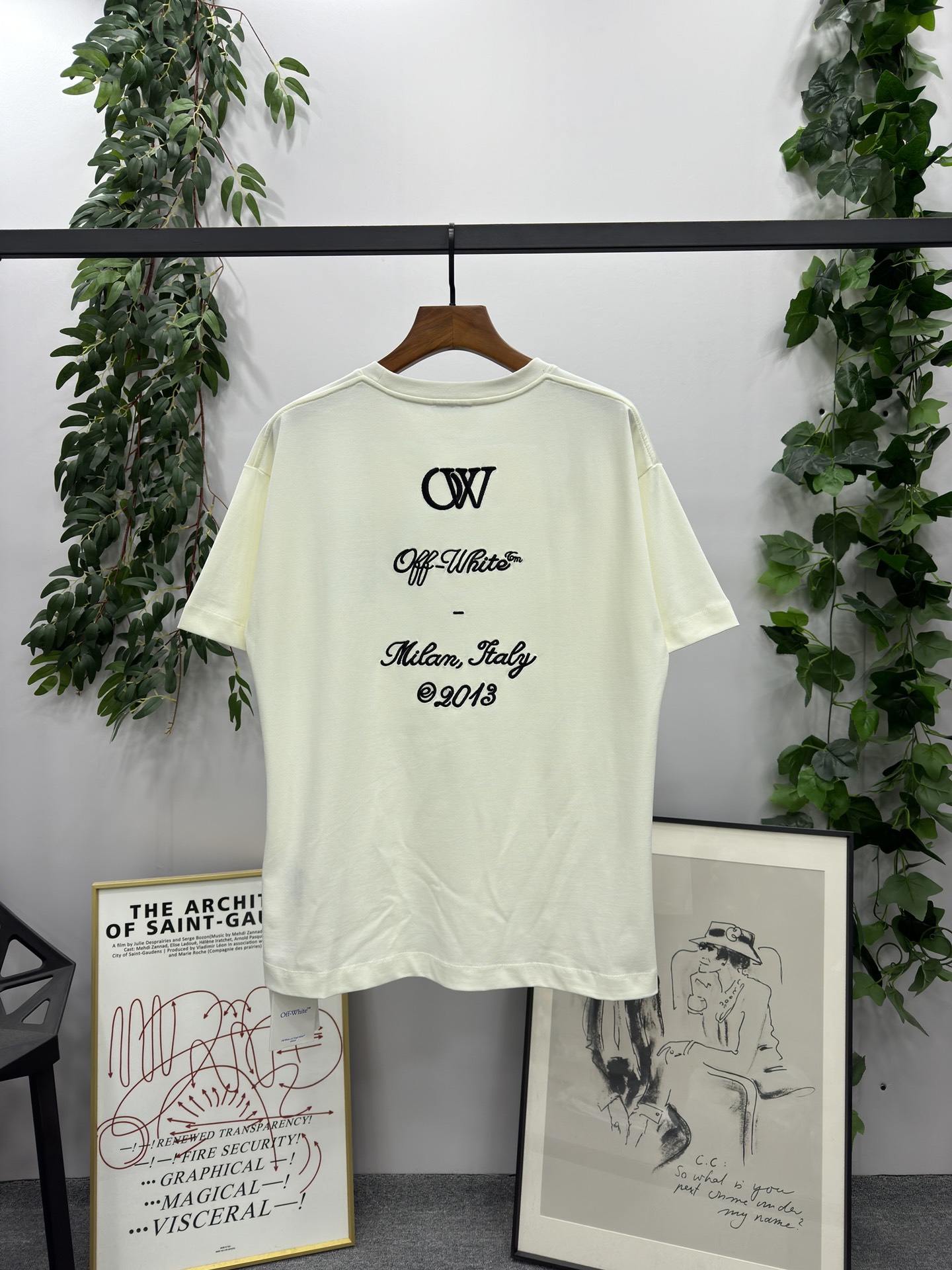 人気 定番 可愛いオフホワイト アメリカｔシャツ偽物　23番　プリント_4