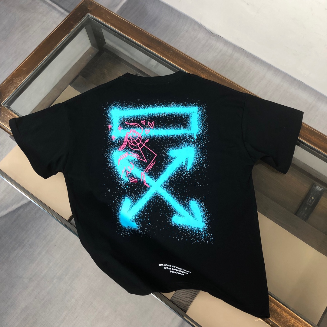 人気セール 高品質オフホワイトtシャツコーデ偽物 上質 コットン素材  快適 通気性_2