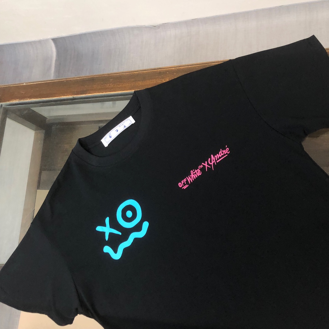 人気セール 高品質オフホワイトtシャツコーデ偽物 上質 コットン素材  快適 通気性_3