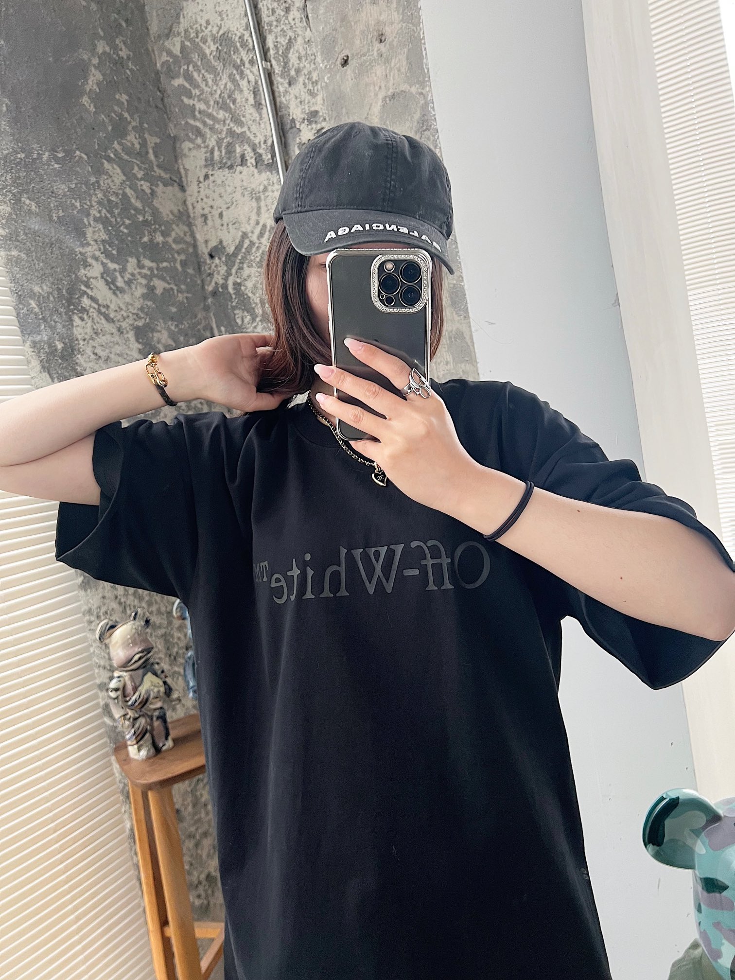HOT100%新品 オフホワイト 矢印 tシャツ スーパーコピー ファッション感  通気性_4