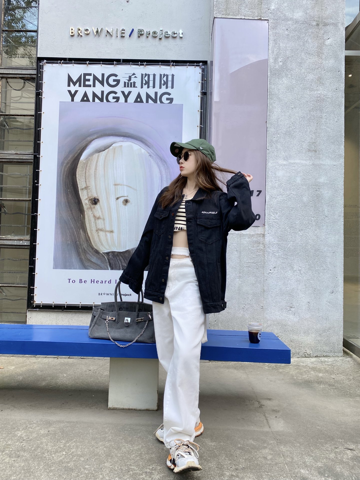 ASKYURSELF ユアセルフとは激安通販 トップス ジャケット アウター デニム 日常服 柔らかい 人気 ブラック_5