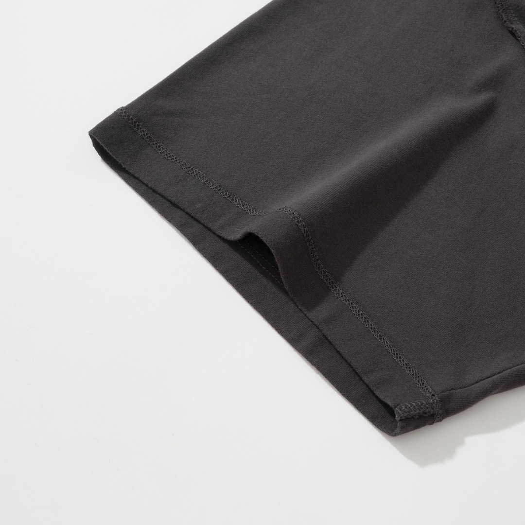 ASKYURSELF 夏新品 tシャツ アメリカサイズ激安通販 トップス 柔らかい 短袖 純綿 シンプル プリント ブラック_4